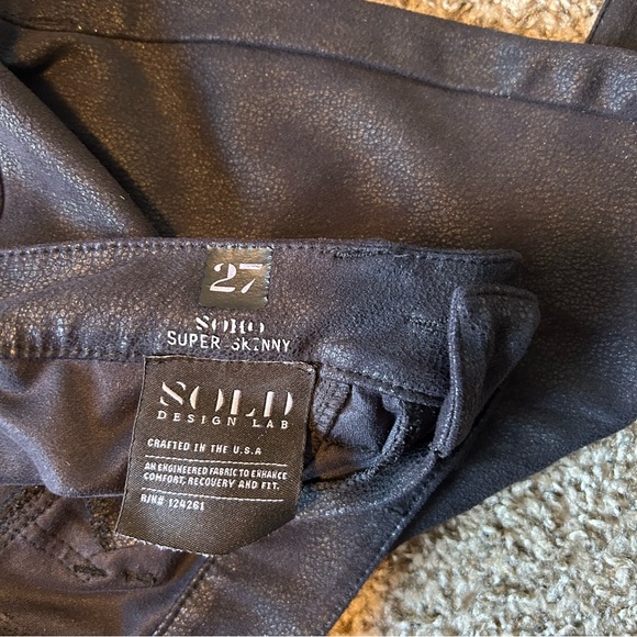 Design Labs SOHO Super Skinny leather look pants. Size 27 - Picture 3 of 8